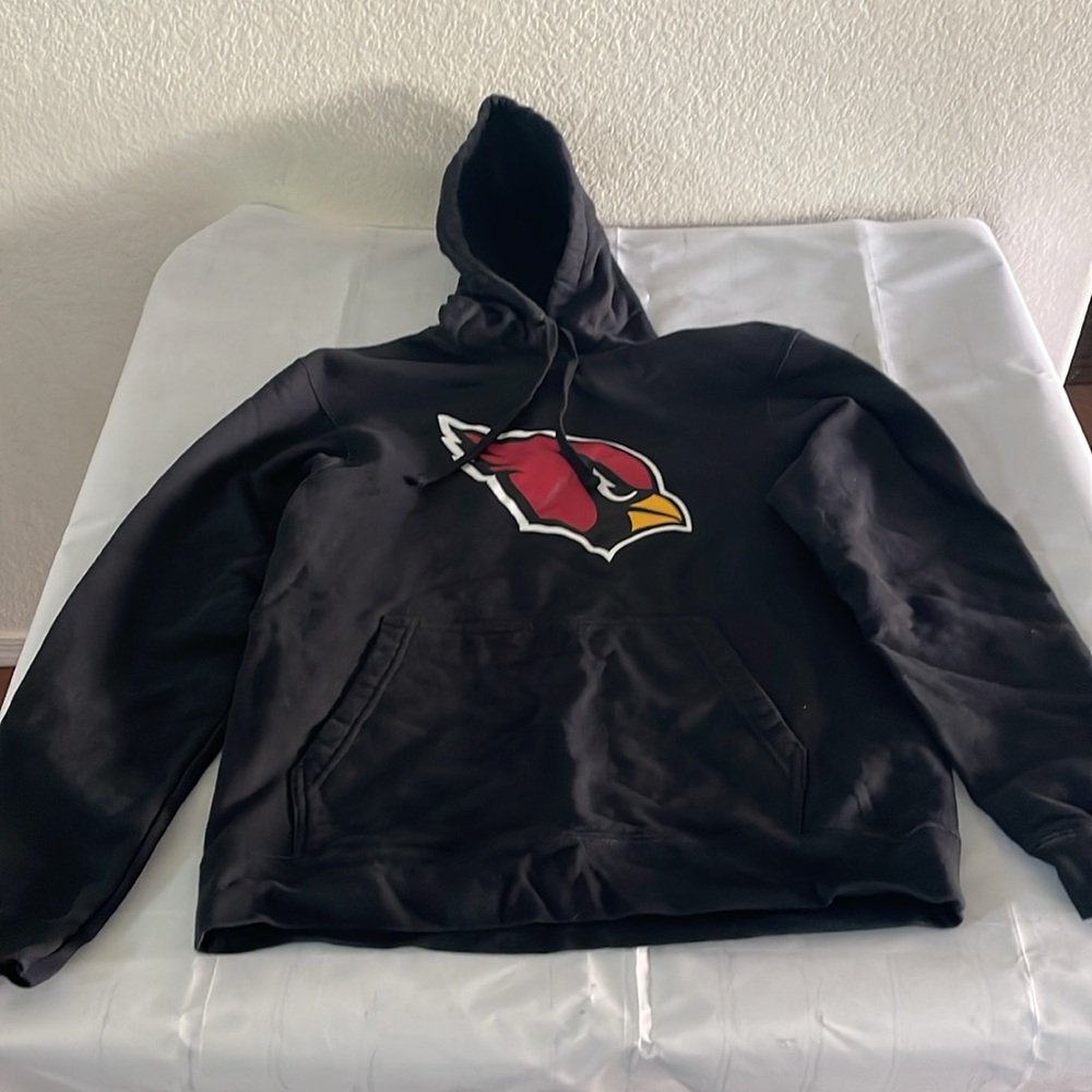 NFL AZ Cardinals Logo Black Hoodie